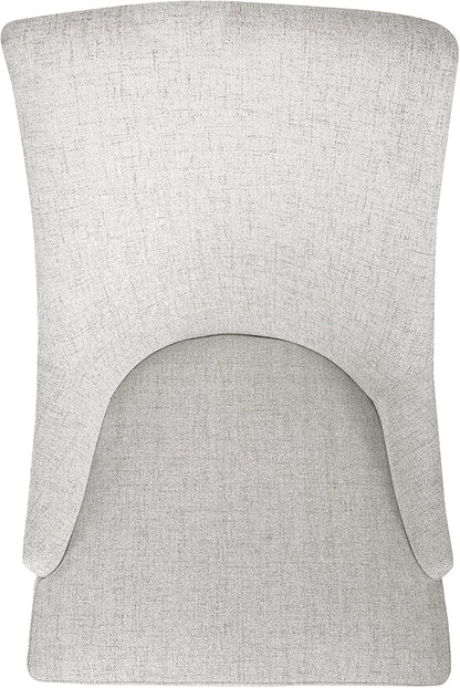 HomePop Home Decor | Upholstered Anywhere Dining Chair | Accent Chairs for Living Room & Bedroom | Decorative Home Furniture - Neutral Textured Solid (Single Pack)