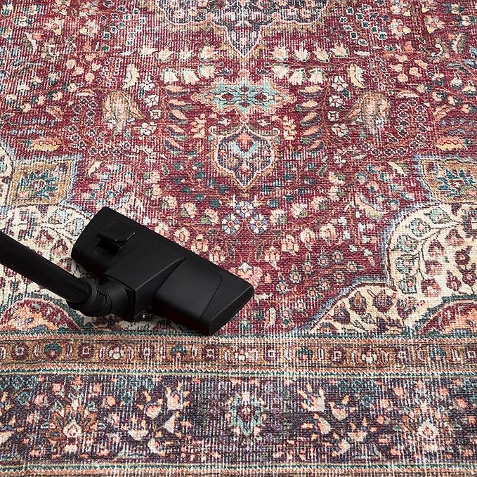 Keen Home Design 3x5 Rug - Machine Washable Entry Rug with Non-Slip Backing, Ideal for Enteryway, Kitchen, Bathroom, Laundry Room - Vintage, Easy Clean, Durable, Low Pile Rug - (3' x 5')