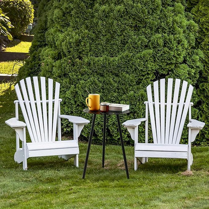 1 Pack Metal Outdoor Side Tables Small Outside End Table for Patio Round Accent Garden Corner Table for Small Spaces, Balcony, Porch Plant Stand Indoor