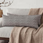 Foindtower Set of 2 Decorative Vintage Long Lumbar Throw Pillow Covers Neutral Modern Farmhouse Cushion Covers Floral Home Decor For Sofa Couch Chair Bedroom Living Room Outdoor,14×36 Inch,Rustic Gray