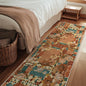 GENIMO Floral Runner Rug 2'6''x8, Machine Washable Non Slip Vintage Patchwork Hallway Runner, Ultra-Thin Low Pile Runners for Indoor Entryway, Hallway, Kitchen and Corridor,Rose Red