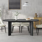 Casaphoria Wood Kitchen Table Set with 6 Chairs, 67" Dining Kitchen Table & Chairs Set for 4-6, Modern Farmhouse Oval Dining Table for Living Room, Easy Assembly, Black