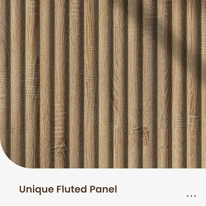 Buffet Cabinet with Storage, Fluted Multifunctional Storage Cabinet with 2 Doors, Sideboard Cabinet with Doors Modern Buffet Table Accent Coffee Bar Console Table,fluted buffet cabinet