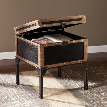 SEI Furniture End Table Trunk, Multicolor