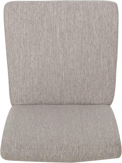 Christopher Knight Home Boling Contemporary Upholstered Dining Chair (Set of 2), Light Grey + Dark Brown