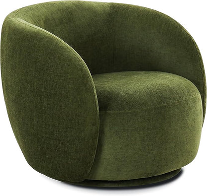 POLY & BARK Poole Lounge Chair in Distressed Green Velvet