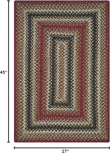 Homespice Chester Braided Rugs Country Style 27x45 The Ideal Red Kitchen Rug