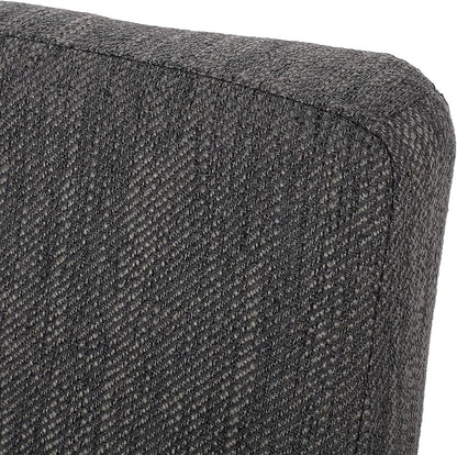 Christopher Knight Home Kuna Contemporary Upholstered Dining Chair (Set of 2), Charcoal + Gray