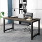 Tribesigns 70.8” Executive Desk, Large Office Computer Desk with Thicken Frame, Modern Simple Workstation Business Furniture for Home Office, Vintage Grey/Black