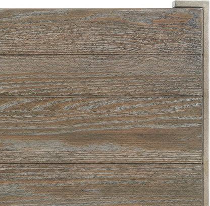 Roundhill Furniture Corbeta Living Room, End Tables, Aged Graphite
