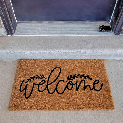 Funny Coir Doormat Welcome Front Door Mat Entryway Outdoor Mats with Heavy Duty Front Porch Patio Decor Welcome Mats Entry Natural Coconut Brown Novelty Prank Gift Funny Coir Mat 23.7x15.7 inch