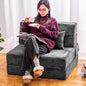 Folding Sofa Bed, Convertible Sleeper Chair with Pillow, High Density Memory Foam Fold Out Couch, Foldable Mattress Futon Sofa for Living Room/Dorm/Guest Use/Apartment/Home Office