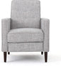 Christopher Knight Home Mervynn Mid-Century Modern Fabric Recliners, 2-Pcs Set, Light Grey Tweed