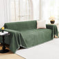 MYSKY HOME Couch Cover for Dogs Washable Couch Covers Couch Covers for Dogs Couch Cover 2 Cushion Sofa Non Slip Dogs Furniture Protector Chenille Sofa Covers for Pets, 71"x102", Moss Green