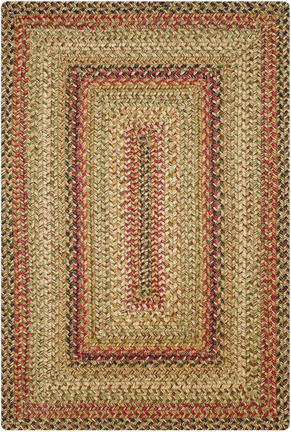 Homespice Kingston Multi Color Braided Rugs 27x45 – Small Jute Braided Kitchen Rugs for Country Decor