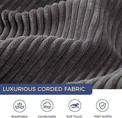 MAXYOYO Convertible Sofa Bed, Fold Out Single Sleeper Sofa with Pillow, 4 in 1 Tufted Folding Couch Bed Foam Floor Couch, Lazy Chair for Living Room Bedroom Guest Room, Dark Grey