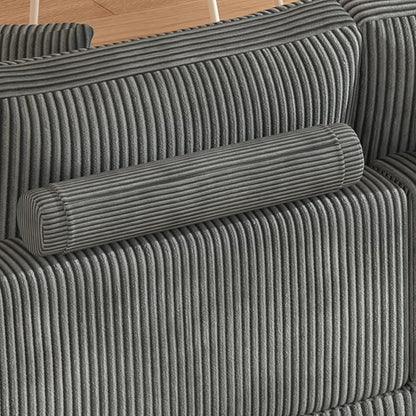 99" Symmetrical U Shaped Reversible Modular Sectional Sofa, Convertible Sofa Lounger Couch with Double Chaise Lounge and Thickness Cushions, Extra Wide Seat Couch w/Headrest
