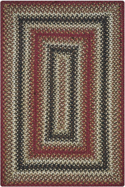 Homespice Chester Braided Rugs Country Style 27x45 The Ideal Red Kitchen Rug