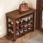 Shoe Rack for Front Door Entrance, Solid Wood Shoe Bench for Closet, Holds Up to 550lbs, Shoe Rack Bench for Entryway, Mudroom, Hallway