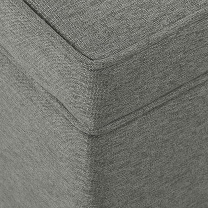 Home Decor | Dinah Collection Modern Storage Ottoman | Ottoman with Storage for Living Room & Bedroom (Grey)
