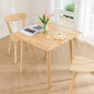 DELAVIN 29.5" Solid Wood Dining Table, Square Kitchen Desk, Modern Dining Table, Cafe Table for Living Room Dining Room, Easy Assembly, Natural