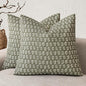 Foindtower Set of 2 Decorative Vintage Floral Print Throw Pillow Covers Neutral Modern Farmhouse Cushion Covers Boho Home Decor for Sofa Couch Chair Bedroom Living Room Outdoor,24×24 Inch,Sage Green