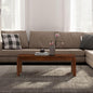 NTC Flow Modern Wooden Rectangle Coffee Table with Hidden Drawer – Waterproof & Heat Resistant, Dark Walnut