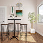 Lavish Home 24-Inch Bar Stools - Backless Barstools with Hairpin Legs, Wood Seat - Kitchen or Dining Room - Modern Farmhouse Barstools (Set of 4)