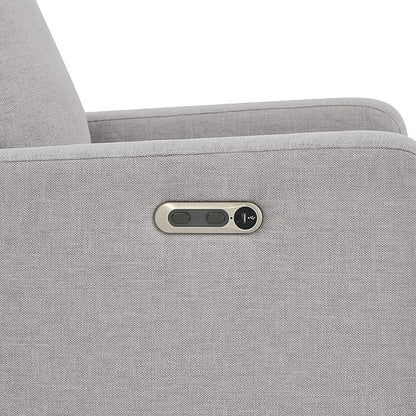 Delta Children babyGap Harlowe Power Recliner with USB-A & Charging Port Greenguard Gold Certified – Stain-Resistant Performance Fabric is Oeko-TEX Standard 100 Certified, Ash