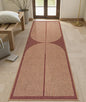 Lahome Modern Rainbow Easy Jute Entryway Runner Rug, Washable Indoor Outdoor Carpet Runners for Hallway 8ft, Farmhouse Non Slip Non Shedding Kitchen Mats for Floor Porch Laundry Room