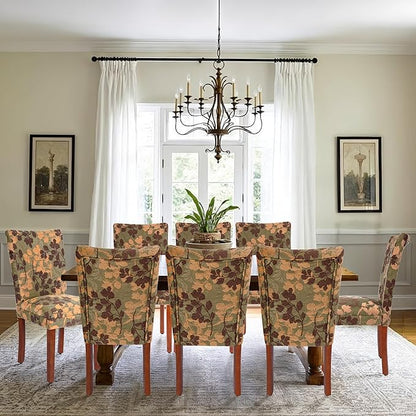 Homepop Home Decor | K1136-F975 | Classic Upholstered Parsons Dining Chair | Single Accent Dining Chair, Brown Woven