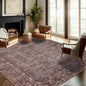 Washable Area Rug 10'x14' Boho Design Non-Shedding Easy Care Ideal for High Traffic Areas in Living Room Bedroom Office Coffee Table Kitchen Large Carpet