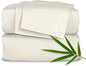 California King Sheets by Pure Bamboo, Genuine 100% Organic Viscose Derived from Bamboo Bed Sheet Set, Soft & Cooling, Double Stitching, Lifetime Quality Promise (California King, Ivory)