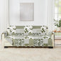 Great Bay Home Reversible Patchwork Sofa Cover - Washable Slipcover Furniture Protector with Elastic Straps - Couch Cover for Dogs, Kids, and Pets - Box-Stitched Detail (Sofa, Olive/Brown)