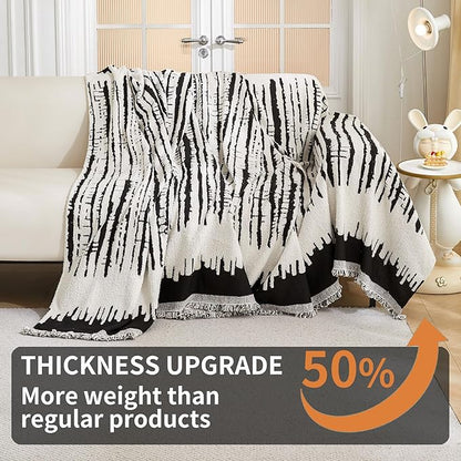 HAOMAIJIA Boho Sofa Covers Couch Covers for 3 Cushion Couch Sofa Pet Friendly Soft Thick Non Slip Couch Cover for Dogs Washable Sectional Couch Covers L Shape Furniture Protecto (XF-Black, 71"x118")