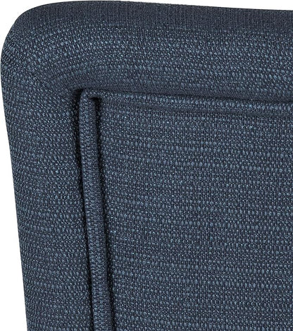HomePop Parsons Classic Upholstered Accent Dining Chair, Single Pack, Dark Blue