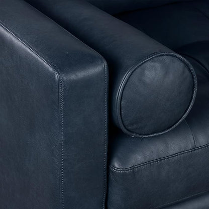 POLY & BARK Napa Furniture, Right Facing Sectional Sofa, Midnight Blue