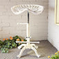 LOKKHAN Adjustable Rustic Industrial Bar Stool - Cast Iron Tractor Seat Swivel Stool - Farmhouse Metal Breakfast Bar Stool - Counter Height 19.7" to 26.8" - Perfect for Kitchen, Dining, and Pub Use