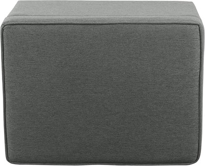Home Decor | Dinah Collection Modern Storage Ottoman | Ottoman with Storage for Living Room & Bedroom (Grey)
