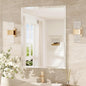 TokeShimi 24x32 Beveled Bathroom Mirror Frameless, Tempered Rectangle Bathroom Vanity Mirror Beveled with 1" Beveled Edge, Shatterproof Farmhouse Wall Mirrored for Living Room, Entryway, Restroom