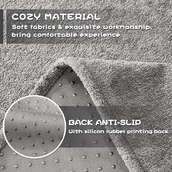 MYSKY HOME Armchair Couch Cover, Sofa Covers Washable, Couch Cover for Dogs, Sofa Slipcovers for 1 Cushion, Furniture Protector Cover, Soft Thick Sofa Throws, 71" x 91", Grey