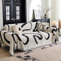 MYSKY HOME Couch Cover for 3 Cushion Couch Sofa Cover, Super Soft Boho Couch Covers for Dogs Washable, Jacquard Sofa Slipcover Furniture Protector for Living Room, 91" x 150", Black Curve