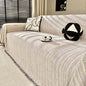 Nobildonna Sofa Cover Washable Soft Thicken Chenille Couch Cover with Tassel,Waterproof Sofa Slipcover for 3-4 Cushion Couch,Sectional Sofa,L-Shaped Furniture Protector Pet-Friendly,Brown 91"x134"