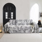 MYSKY HOME Boho Couch Cover for Dogs Washable Deep Grey Abstract Couch Sofa Protector for Loveseat Sofa Pets Friendly Chenille Geometric Sofa Covers Soft Durable Farmhouse Sofa Slipcovers, 91" X118"
