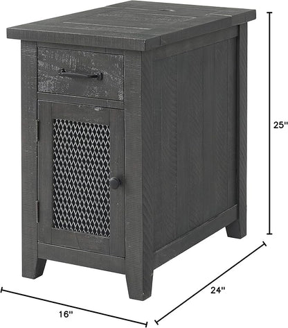 Martin Svensson Home Rustic Chairside Table, Grey