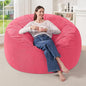 HABUTWAY 4FT Bean Bag Chair,Giant Bean Bag Chairs for Adults,Big Bean Bags with Memory Foam Filled, Large Beanbag Chairs with Soft Corduroy Cover-Pink