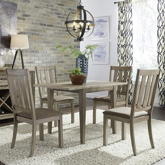 Liberty Furniture Industries Sun Valley 5 Piece Drop Leaf Set, W47 x D29 x H30, Light Brown