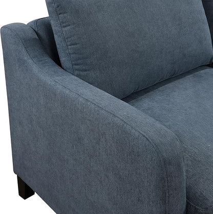 ERYE Modern 3-in-1 Sofa Loveseat Convertible Sleeper Sofabed, Queen Size Upholstered Love Seat Sofa Soft Cushion Daybed with Pull Out Sleeper Couch Bed for Living Room Home Apartment RV