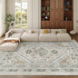 zesthome 8x10 Area Rugs for Living Room,Non-Slip Backing Washable Rugs,Vintage Large Area Rug，Stain Resistant Home Decor Rug (Brown/Grey,8'x10')