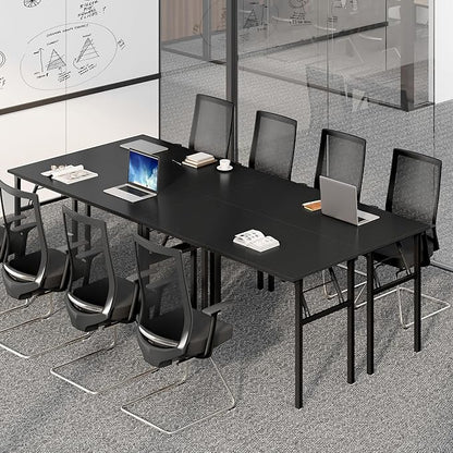 Need Home Office Desk - 60 Inches Large Computer Desk Sturdy Black Table Foldable Desk Gaming Computer Table No Assembly Required AC5CB 60 inch